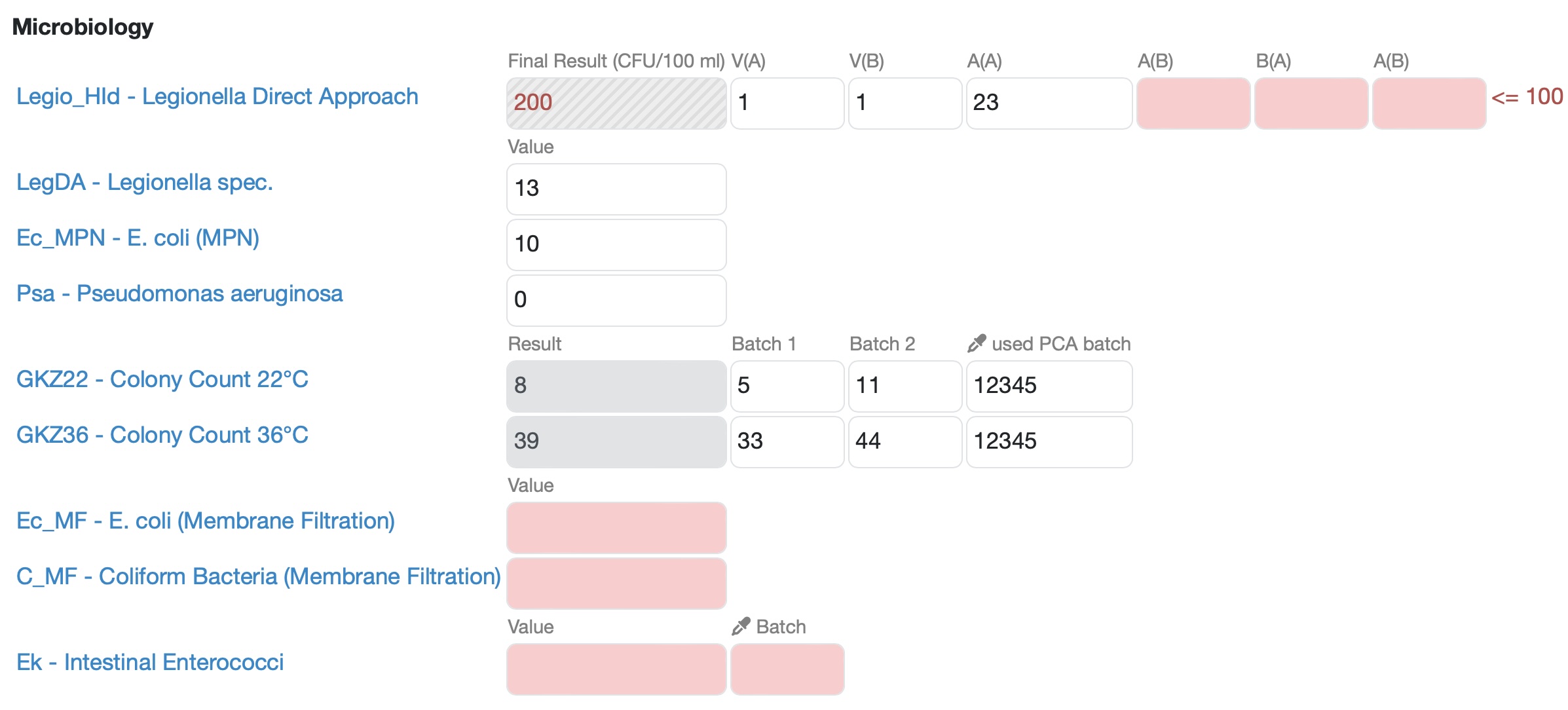LIMS rechnen mit Formeln