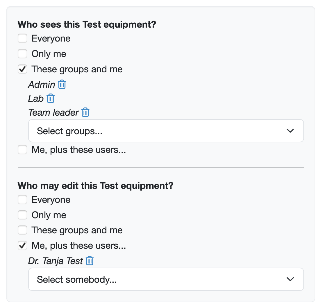 Zugriffsrechte: wer sieht und wer kann bearbeiten