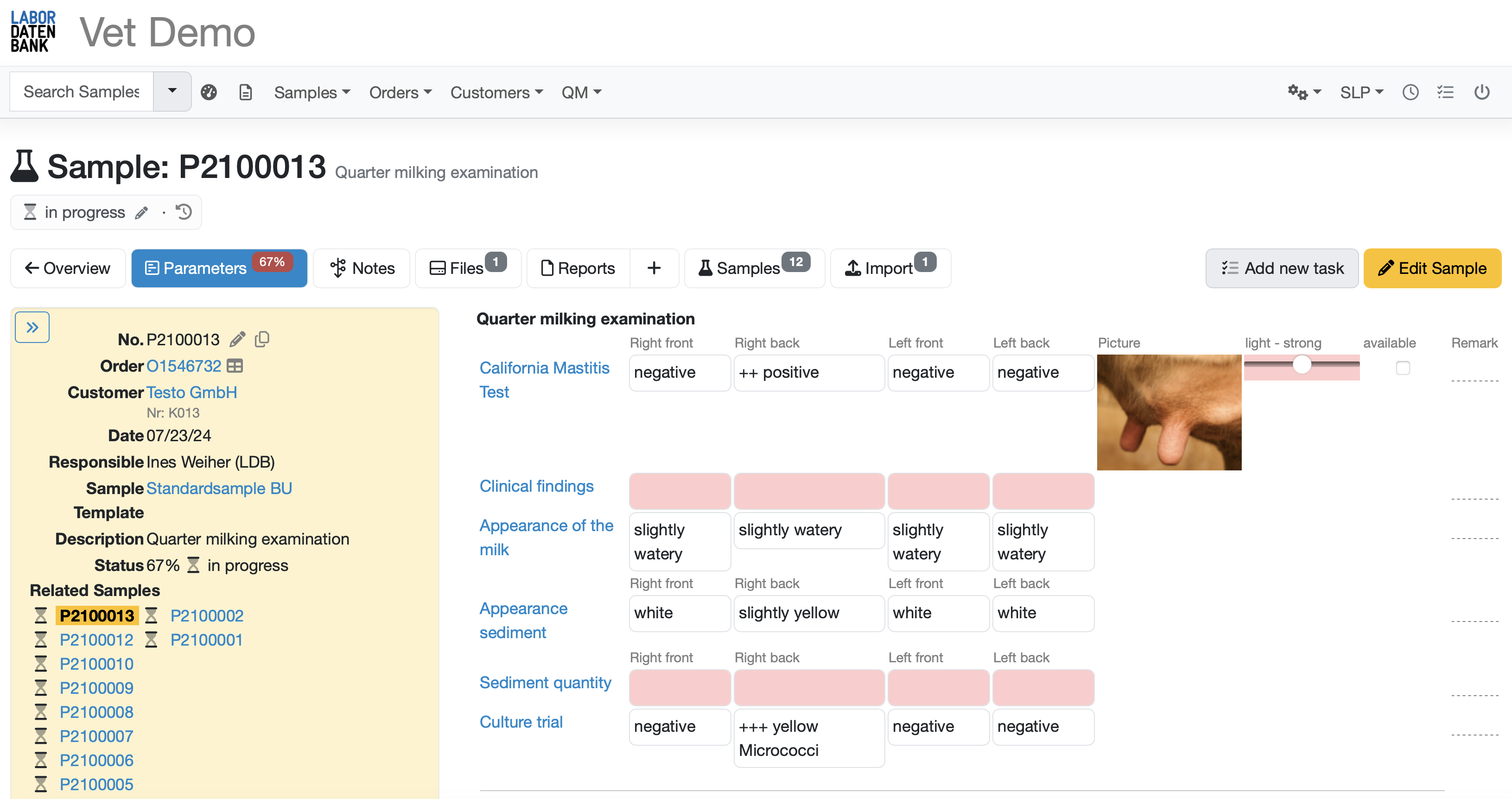 Laborsoftware für Veterinär-Labore